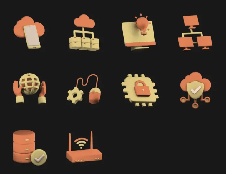 10 Technology 3D Icons Figma