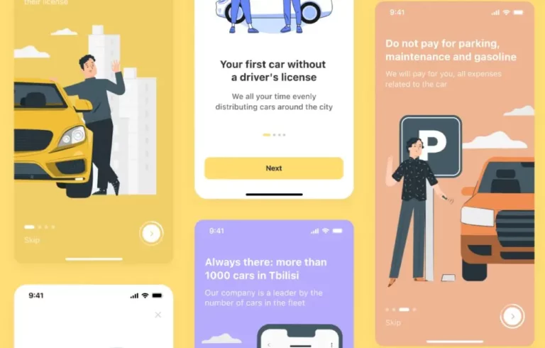 Car Sharing App Onboarding Design Figma