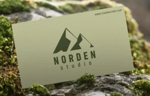 Natural Business Card Mockup PSD