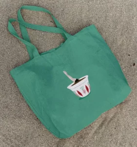 Tote Bag On The Sand Mockup PSD
