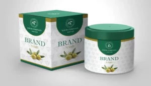 Jar & Paper Packaging Box PSD Mockup