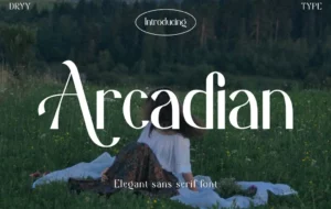 Arcadian Display Font