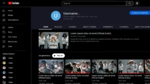 YouTube Profile Mockups (Mobile & Desktop) Figma