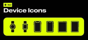 6 Minimal Device Icons Figma