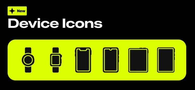 6 Minimal Device Icons Figma