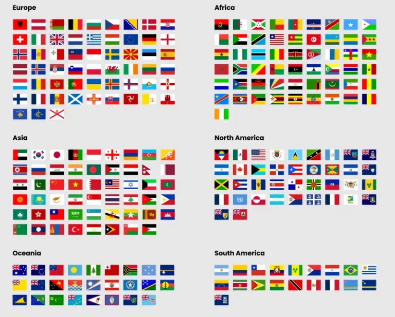 250+ World Flags (And Emoji) Pack