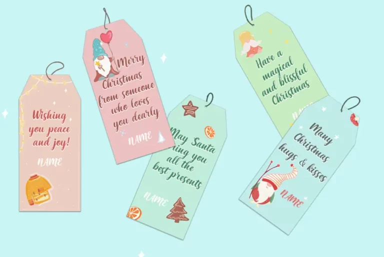 8 Printable Christmas Tags