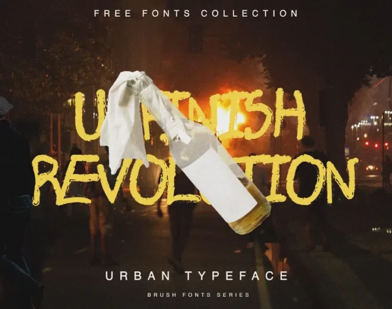 Unfinished Revolution Urban Typeface