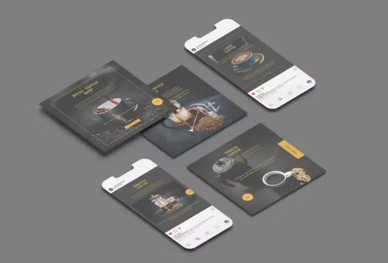 Customizable Instagram Mockup PSD