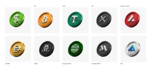 40+ Crypto 3D Icons Figma