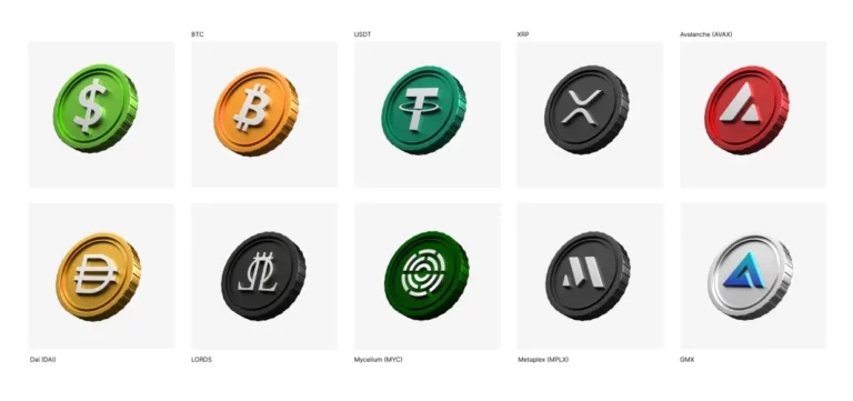 40+ Crypto 3D Icons Figma