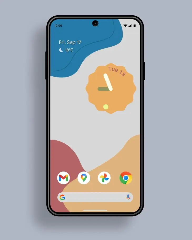 Realistic Android 12 UI Mockup Figma