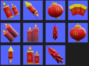 Chinese New Year (Lunar Year) 3D Icons Figma
