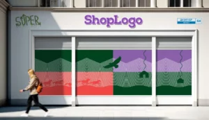 Realistic Storefront Mockup PSD
