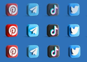 3D Glossy Social Icons Figma