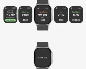 Flat Apple Watch Ultra Figma Mockup