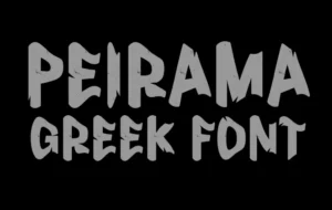 Peirama Greek Font