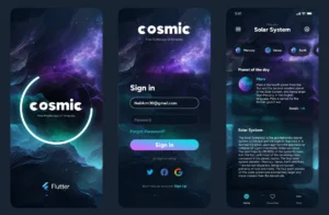 Cosmic Flutter App UI Figma