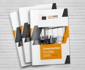 Construction Company Profile Templates Vector