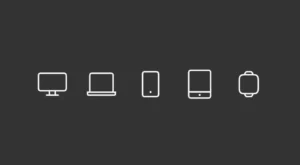 6 Minimal Device Icons Figma