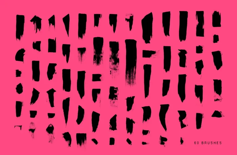 60 Ink Brushes For Photoshop