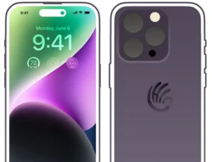 iPhone 14 Pro Outline Mockup Figma