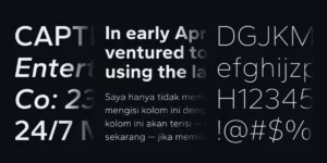 Gantari Sans Serif Font Family