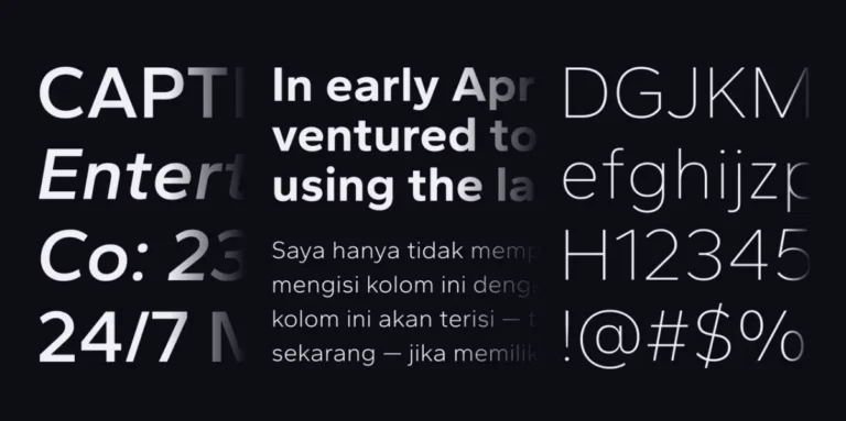 Gantari Sans Serif Font Family