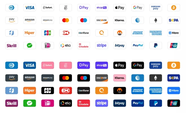 40 Payment Icons In 4 Styles