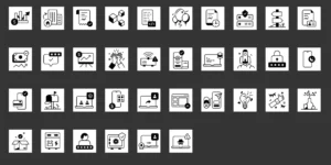 Online Marketing Icon Set Figma