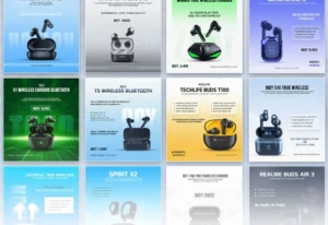 12 Gadget Social Banner Templates PSD