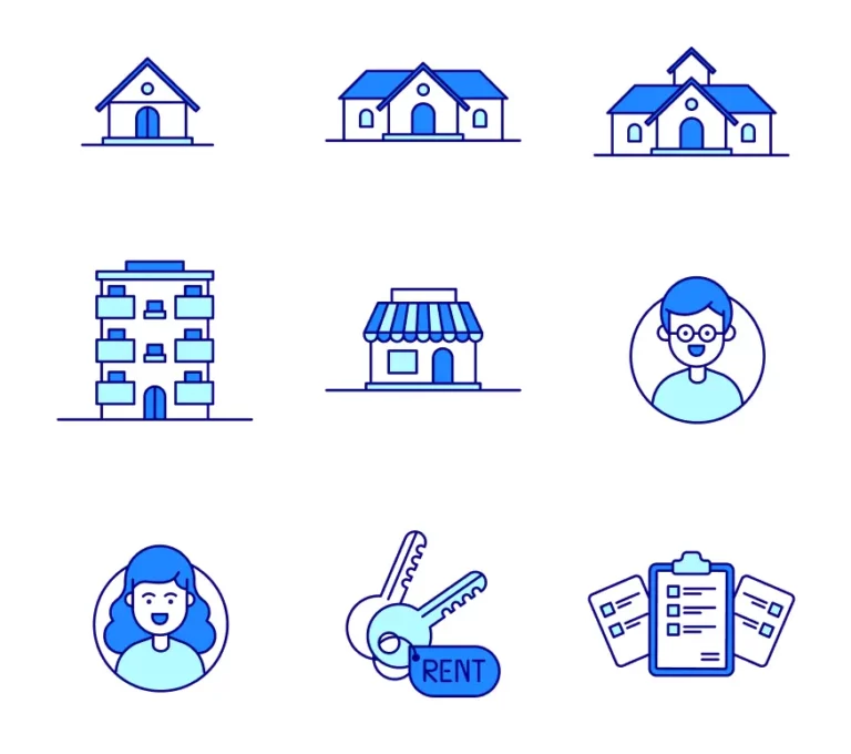 9 Minimal High-quality Real Estate Illustrations