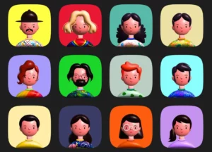 3D Avatar Icons Pack