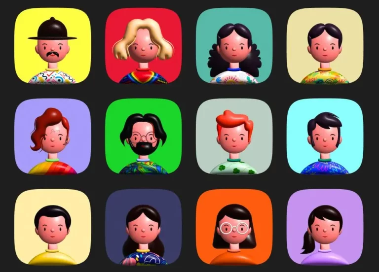 3D Avatar Icons Pack