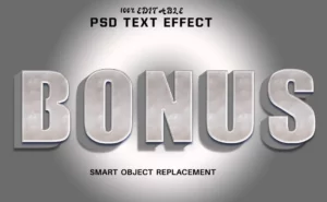 BONUS Editable Text Effect For Photoshop