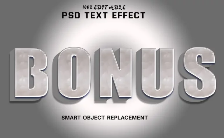 BONUS Editable Text Effect For Photoshop