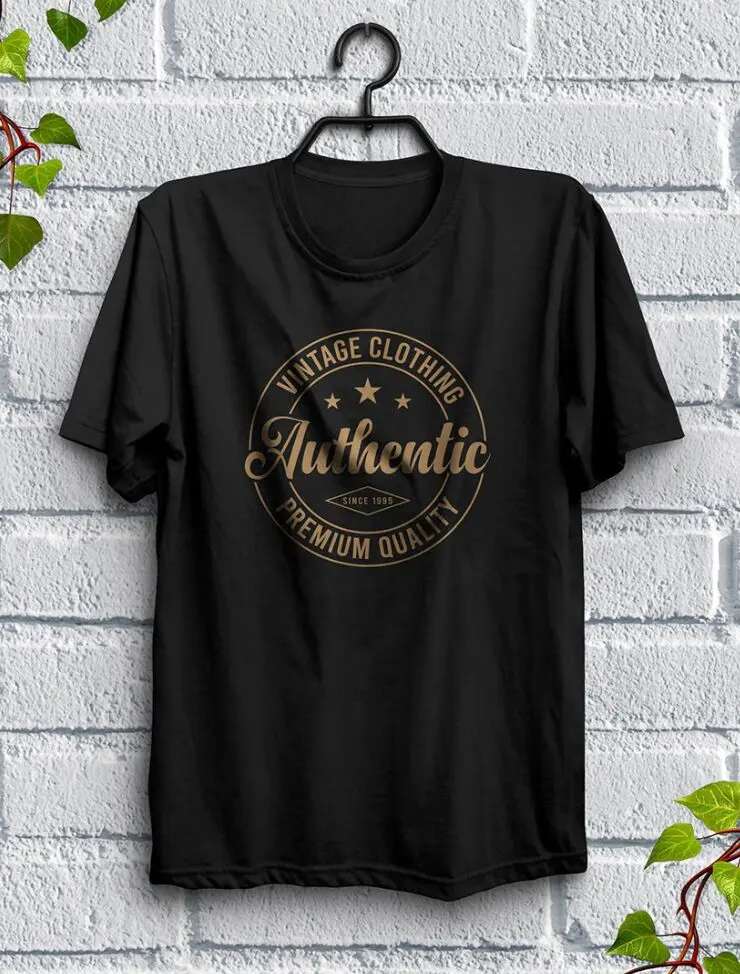 Realistic T-Shirt with Hanger PSD Mockup