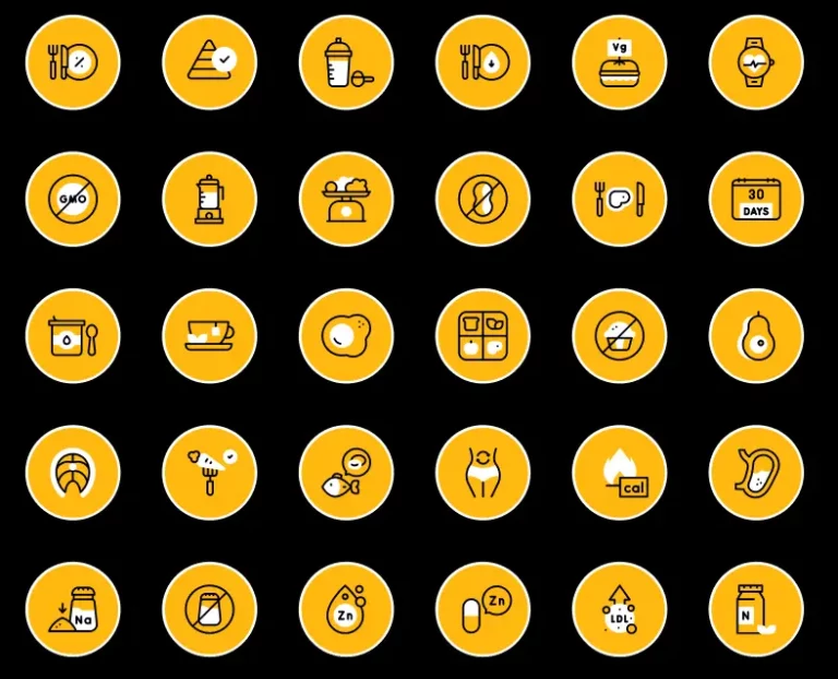 Diet Circle Icon Set Figma