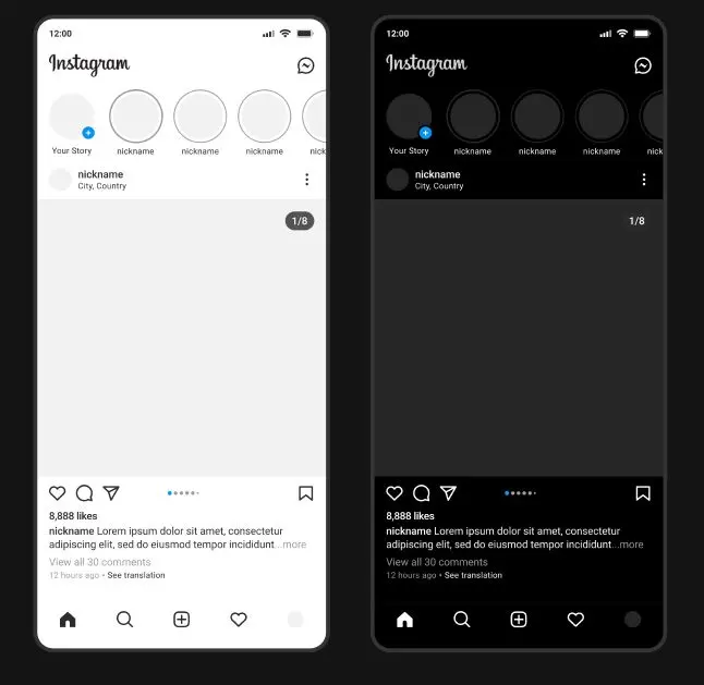 Mobile & Desktop Instagram Template Figma