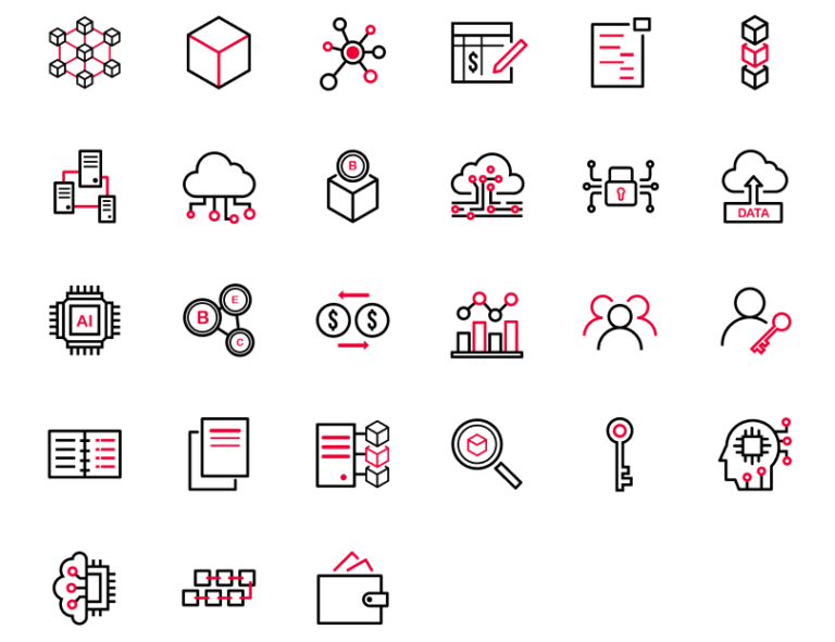 54 Blockchain Icons Figma
