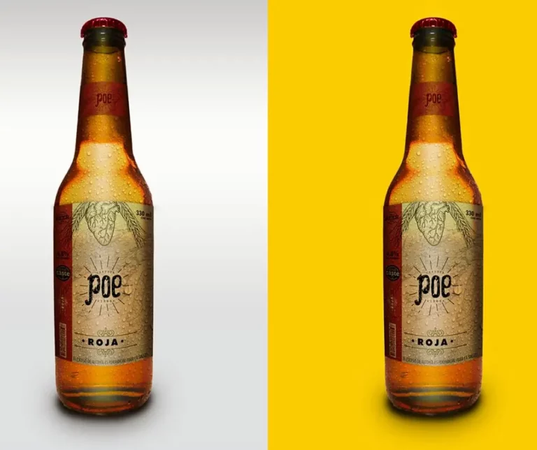 Realistic Ice Cold Beer Bottle PSD Mockup