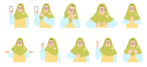 10 Hijab Illustrations Figma