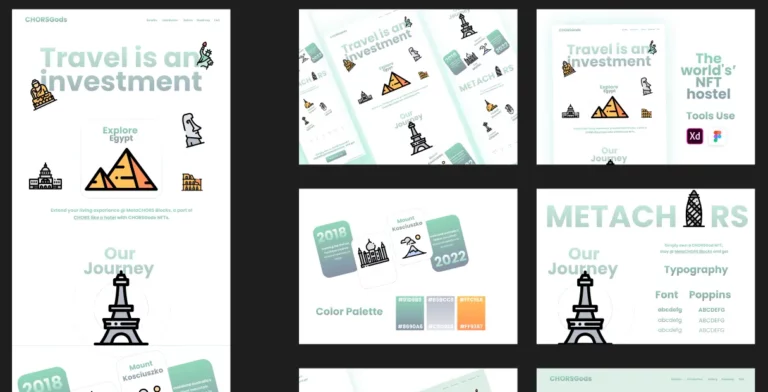 NFT Hostel Landing Page Template Figma
