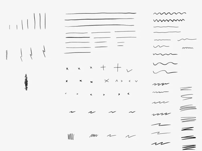 Line Scribbles Vector Figma