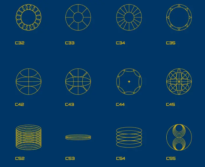 140 Geometric Shapes Pack Vector
