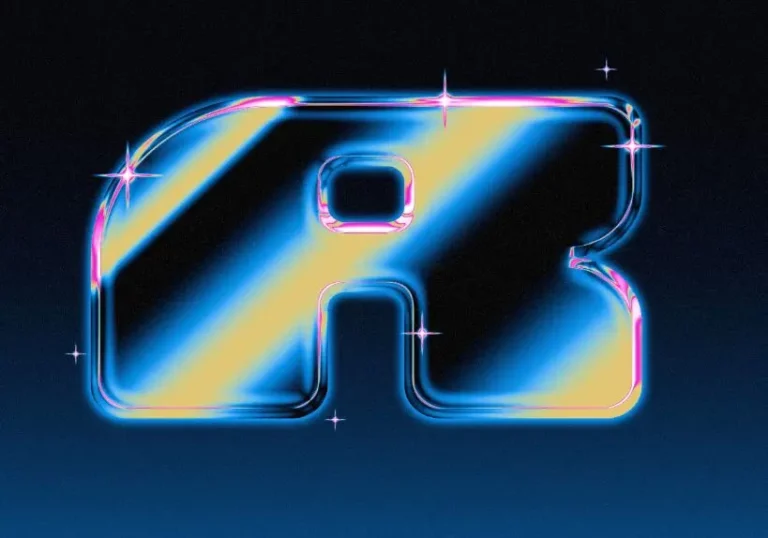 Glossy Chrome Text Effects For Photoshop