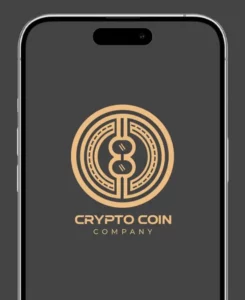 Cryptocurrency Company Logo Design Vector