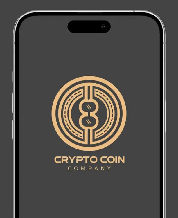 Cryptocurrency Company Logo Design Vector