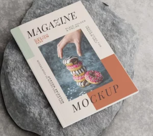 Realistic A4 Magazine & Catalog Mockup PSD
