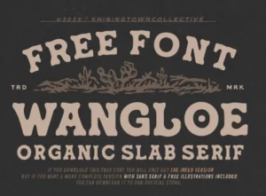 WANGLOE Slab Serif Font